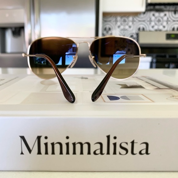 Ray-Ban Aviator Gradient Sunglasses / Polished Arista Gold main image 5